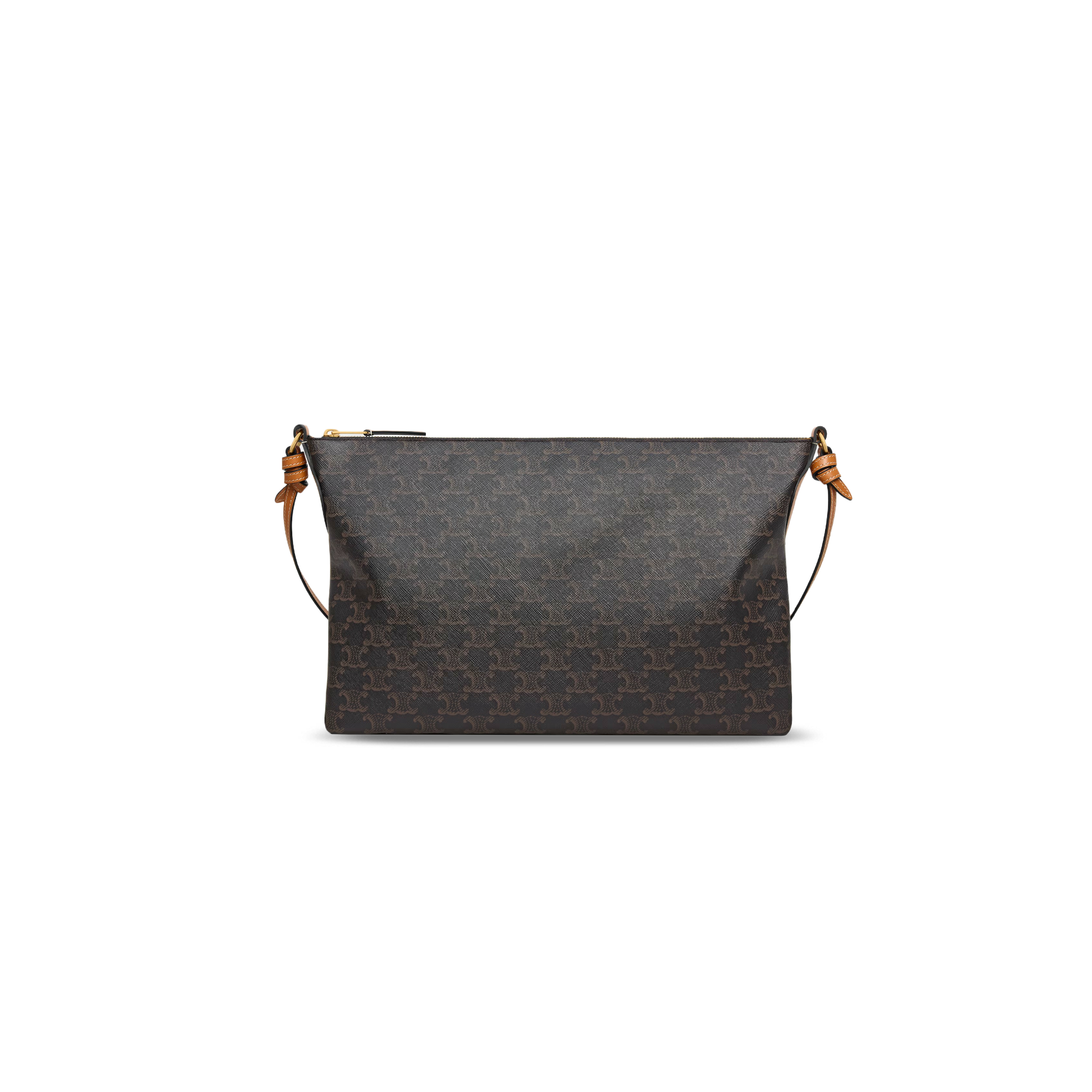CELINE LOGO PRINT DOUBLE ZIPPER HANDBAG L105T3N45.03MI (36.5*24*10cm)